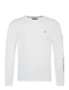 Tommy Hilfiger Tommy Logo Long Sleeve Tee Vit