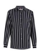 Tommy Hilfiger Argyle Stp Fluid Relaxed Shirt Svart