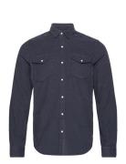 Superdry Vintage Cord Western Shirt Marinblå