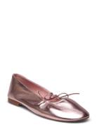 Mango Metallic Ballet Flats Rosa