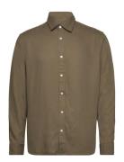 Selected Homme Slhregowen-Jobo Tencel Shirt Ls Khaki Green