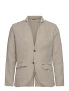 Lindbergh Cotton Linen Blazer Grå