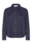 Rosemunde Linen Shirt Marinblå