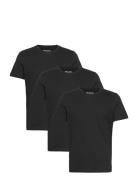 Selected Homme Slhaxel Ss O-Neck Tee W 3 Pack Noos Svart