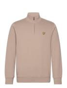 Lyle & Scott Quarter Zip Sweat Beige