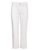 Mango Straight-Fit Cropped Jeans Vit