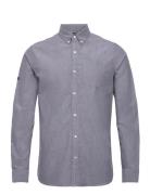 Superdry Studios Uni Oxford Shirt Grå