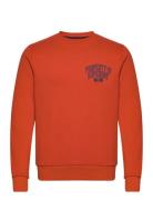 Superdry Athletic Script Flock Sweat Orange