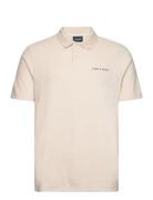 Lyle & Scott Towelling Polo Shirt Beige