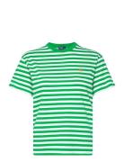 Polo Ralph Lauren Striped Organic Cotton Crewneck Tee Grön