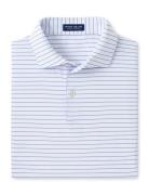 Peter Millar Duet Performance Jersey Polo - Edwin Spread Collar Vit