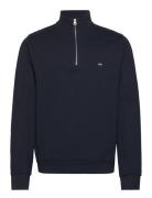 Lexington Clothing Terrance Organic Cotton Half-Zip Sweatshirt Marinbl...