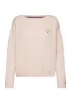 Tommy Hilfiger Long Sleeve T-Shirt Gold Embr. Rosa