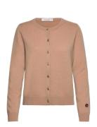 BUSNEL O-Neck Cardigan Beige