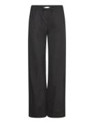 Mango Wideleg Trousers With Elastic Waist Svart