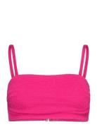 Lindex Swim Bra Tami Bandeau Crepe Rosa