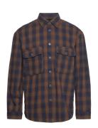 Selected Homme Slhloosemason-Flannel Overshirt Noos Brun