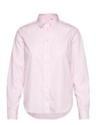 GANT Reg Poplin Gingham Shirt Rosa