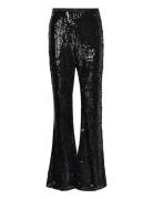 Lindex Trousers Lara Sequin Svart