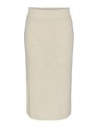 YAS Yasassi Hw Midi Knit Skirt S. Noos Vit