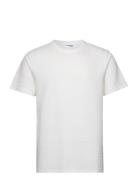 Selected Homme Slhsander Seersucker Ss O-Neck Tee Vit