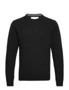 Casual Friday Cfkarl Lambswool Crew Neck Kni Svart