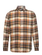 Selected Homme Slhregowen-Flannel Shirt Ls Check Orange