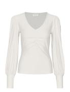 Gestuz Rifagz V-Neck Blouse Noos Vit