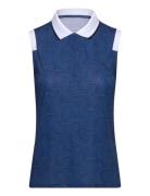 Röhnisch Deni Sleeveless Poloshirt Blå