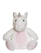 Teddykompaniet Glow In The Dark Unicorn Vit