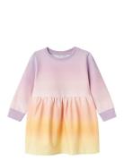 Name It Nmfdirainbow Ls Swe Dress Unb Lila