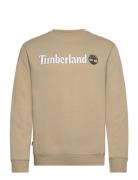 Timberland Kennebec River Linear Logo Crew Neck Sweatshirt Lemon Peppe...