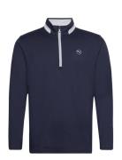 PUMA Golf Lightweight 1/4 Zip Marinblå