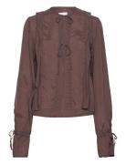 ALOHAS Oceane Brown Blouse Brun