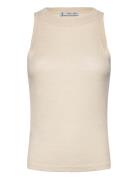 Mango 100% Linen Top Beige