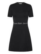 Calvin Klein Jeans Tape Milano Short Sleeve Dress Svart