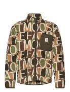 Fat Moose Trevor Fleece Jacket Aop Khaki Green