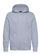 GANT Reg Shield Full Zip Hoodie Blå