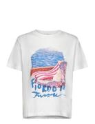 GANT Scenery Print Ss T-Shirt Vit