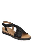 Gabor Wedge Sandal Svart