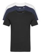 Jack & J S Jjeorganic Basic Tee Ss O-Ne 3Pk Mp Noos Svart