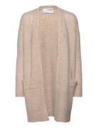 Selected Femme Slflulu New Ls Knit Long Cardigan B Noos Grå