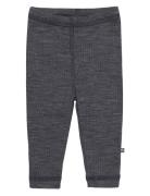 Smallstuff Legging, Dark Grey Drop Needle, Merino Wool Grå