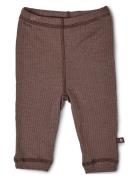 Smallstuff Legging, Rose Brown Drop Needle, Merino Wool Brun