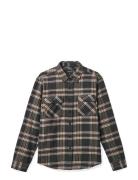 Brixton Bowery L/S Flannel Svart