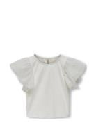 Kids Only Kmgsine S/L Glitter Top Jrs Vit