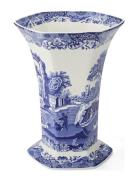 Spode Blue Italian Hexagonal Vase Blå