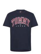 Tommy Jeans Tjm Reg Arch Varsity Tee Ext Marinblå