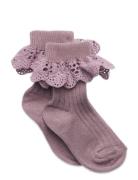 Mp Denmark Lisa Socks - Lace Lila