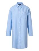 Lexington Home Icons Luna Organic Cotton Light Oxford Nightshirt Blå